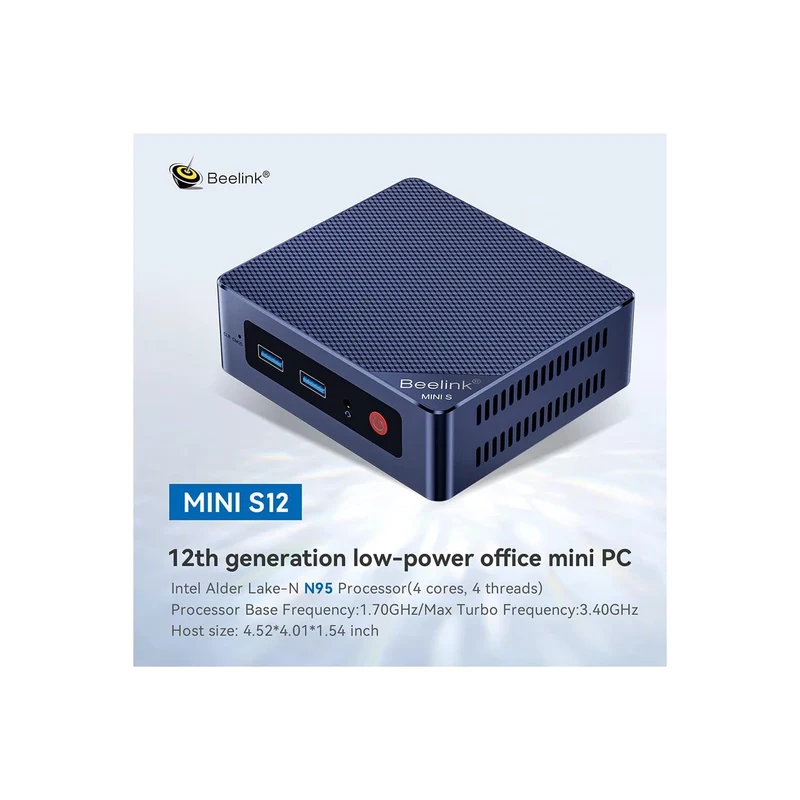 Mini PC Beelink S12 8 GB RAM, con Intel N95