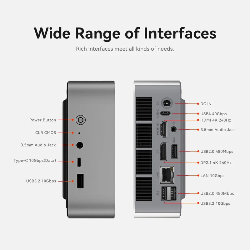Mini PC Beelink SER9 Max 64 GB RAM, con AMD Ryzen AI 7 H 350