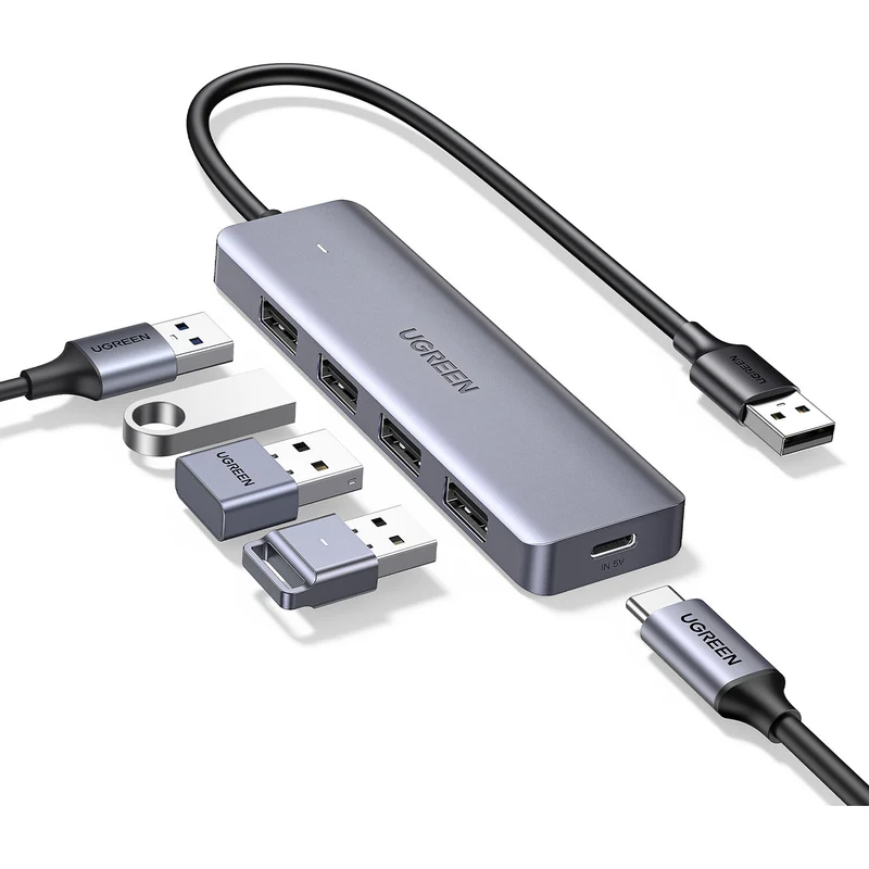 Hub USB UGREEN 4 Puertos USB 3.0 en Aluminio