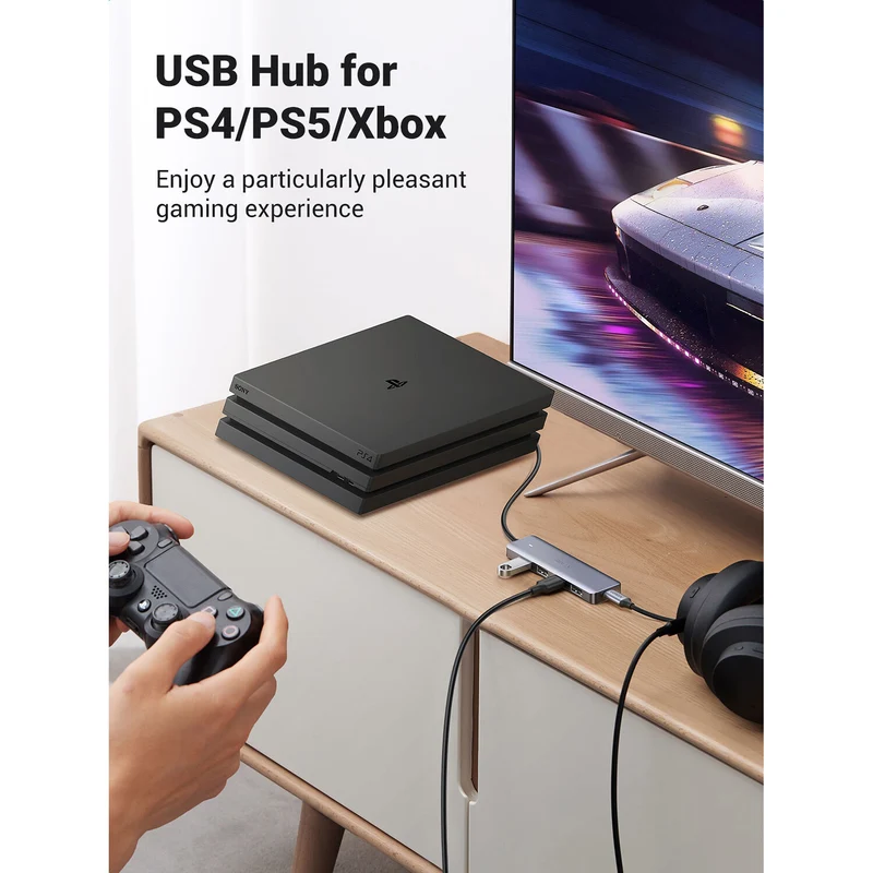 Hub USB UGREEN 4 Puertos USB 3.0 en Aluminio