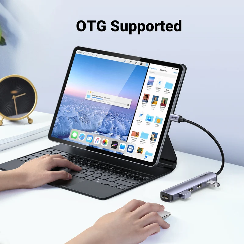 Hub USB UGREEN 5 en 1 USB-C con 4 Puertos USB-A y HDMI 4K