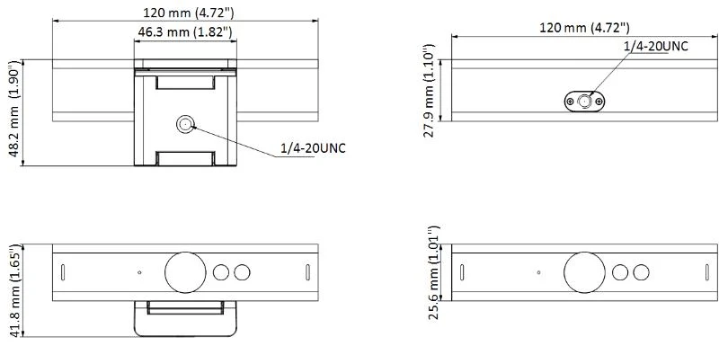 Cámara Web Hikvision DS-UC8 8 MP Lente 3.6 mm