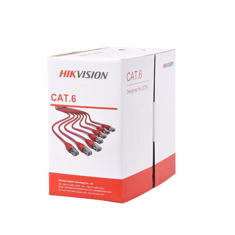 Bobina de Cable UTP Hikvision DS-1LN6U-G PoE 305 m Cat 6 Interior
