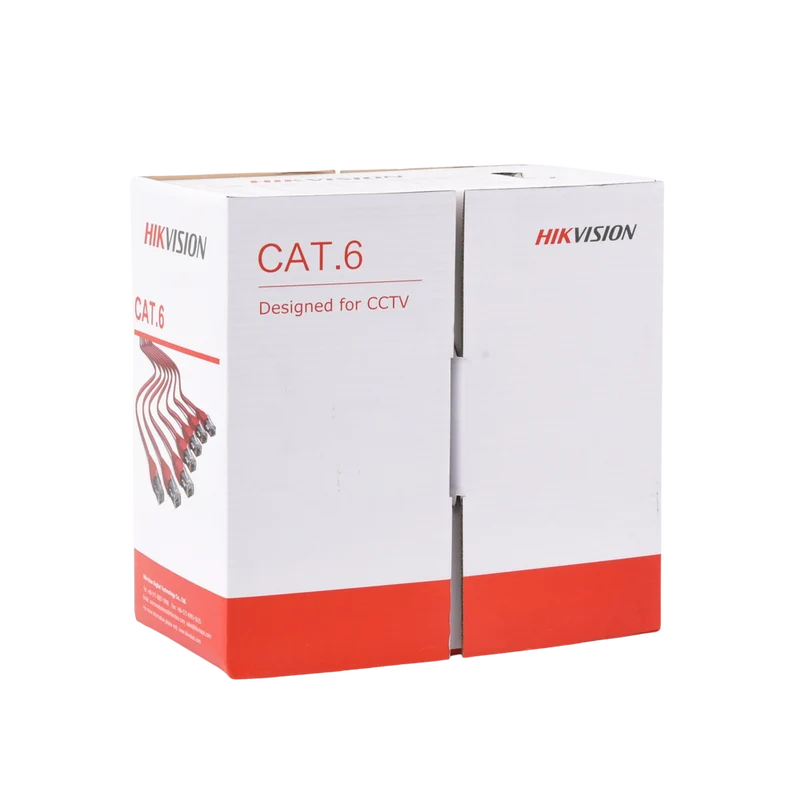 Bobina de Cable UTP Hikvision DS-1LN6U-G PoE 305 m Cat 6 Interior