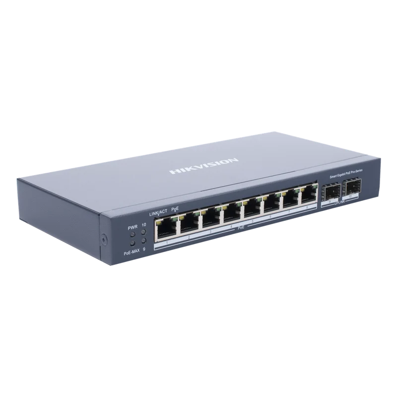 Switch Hikvision Smart Managed DS-3E1510P-SI 8 Puertos PoE+ Gigabit