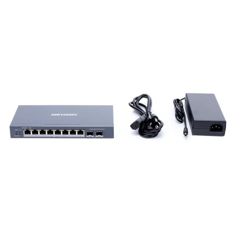 Switch Hikvision Smart Managed DS-3E1510P-SI 8 Puertos PoE+ Gigabit