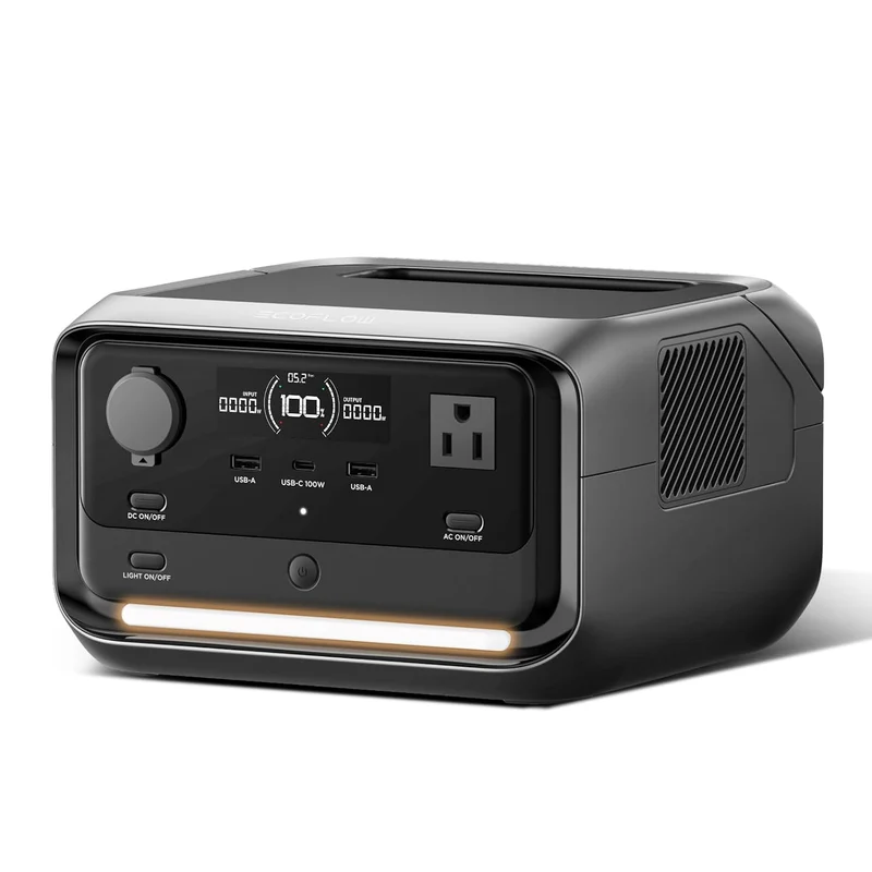 Estación de Energía Portátil EcoFlow RIVER 3 Plus, 286 Wh, 600 W