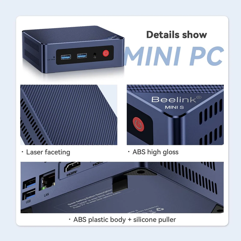 Mini PC Beelink S12 12 GB RAM, con Intel N95