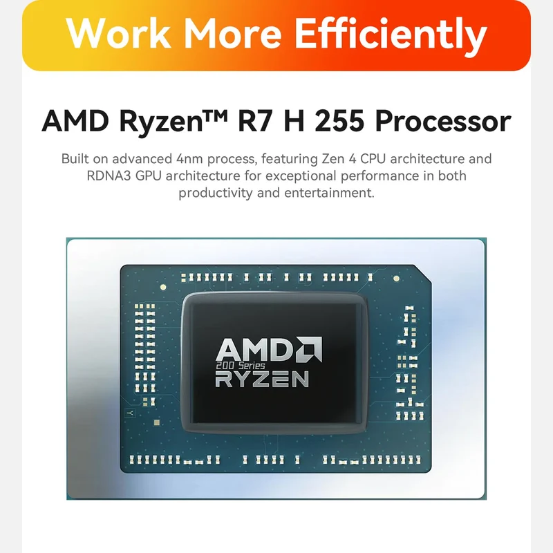 Mini PC Beelink SER9 Pro 24 GB RAM, con AMD Ryzen 7 H 255