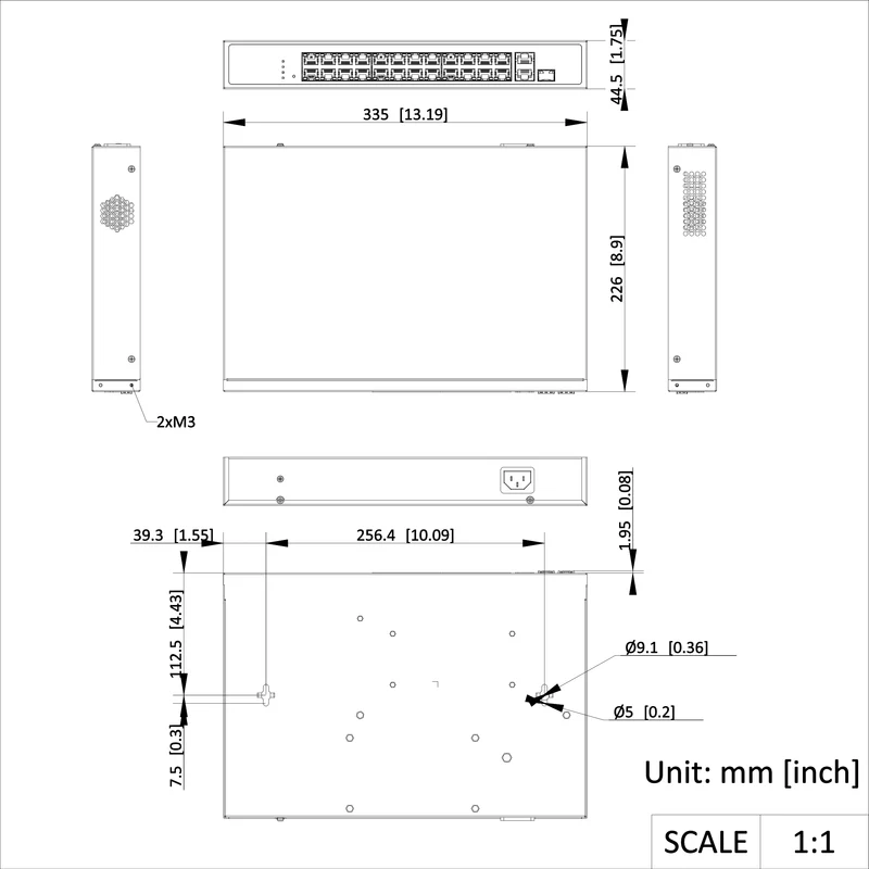 Switch Hikvision Smart Managed DS-3E1326P-EI/M 1 Puerto PoE Gigabit