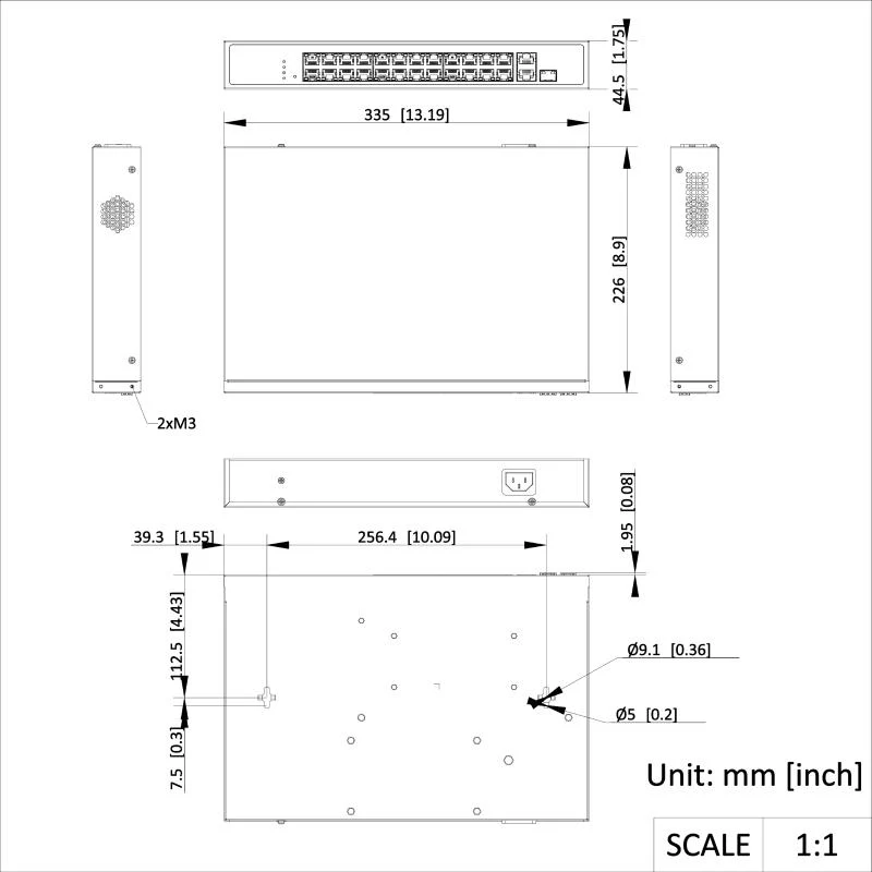 Switch Hikvision Smart Managed DS-3E1326P-EI/M 1 Puerto PoE Gigabit