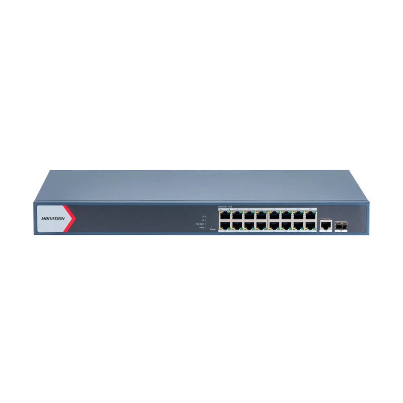 Switch Hikvision DS-3E1518P-EIV2 16 Puertos PoE+ Gigabit
