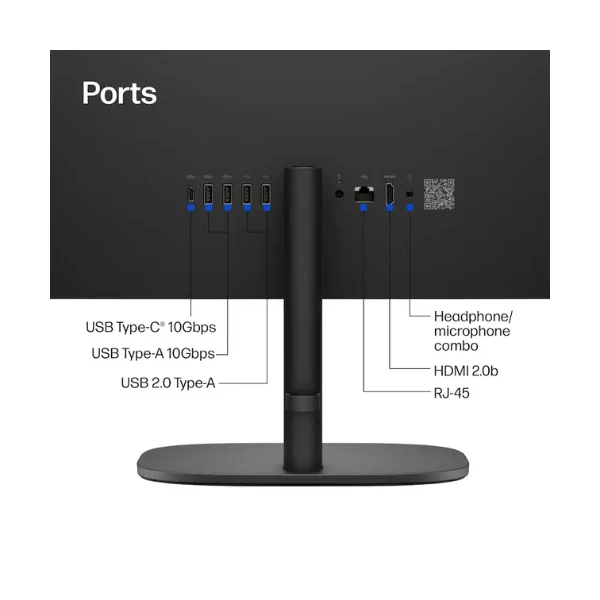Todo en uno HP OmniStudio 23,8" AMD Ryzen AI 5 430 (4.5 GHz) - 16 GB DDR5 - 512 GB NVMe M.2 - AMD Radeon 840M - 90 W - Win 11 Home - Jet Black