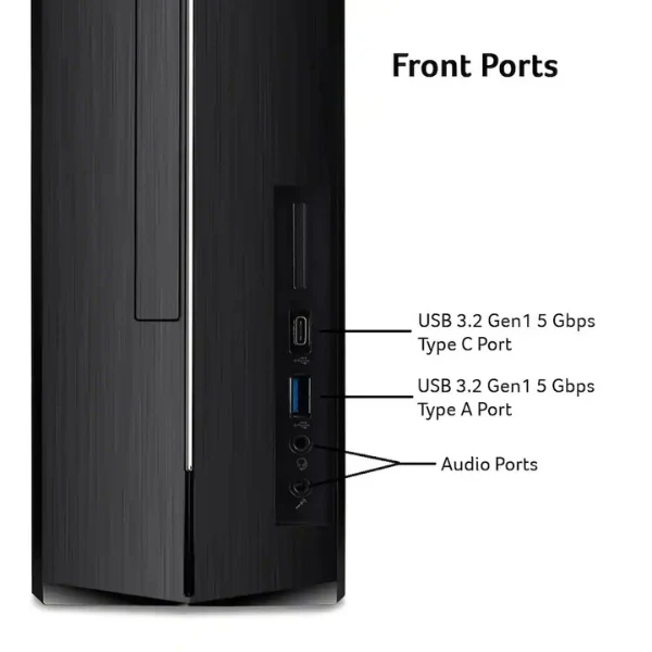 Computador Acer Aspire AMD Ryzen 5 40 (4.3 GHz) - 8 GB LPDDR5 - 512 GB NVMe M.2 - AMD Radeon - Win 11 Home - Black