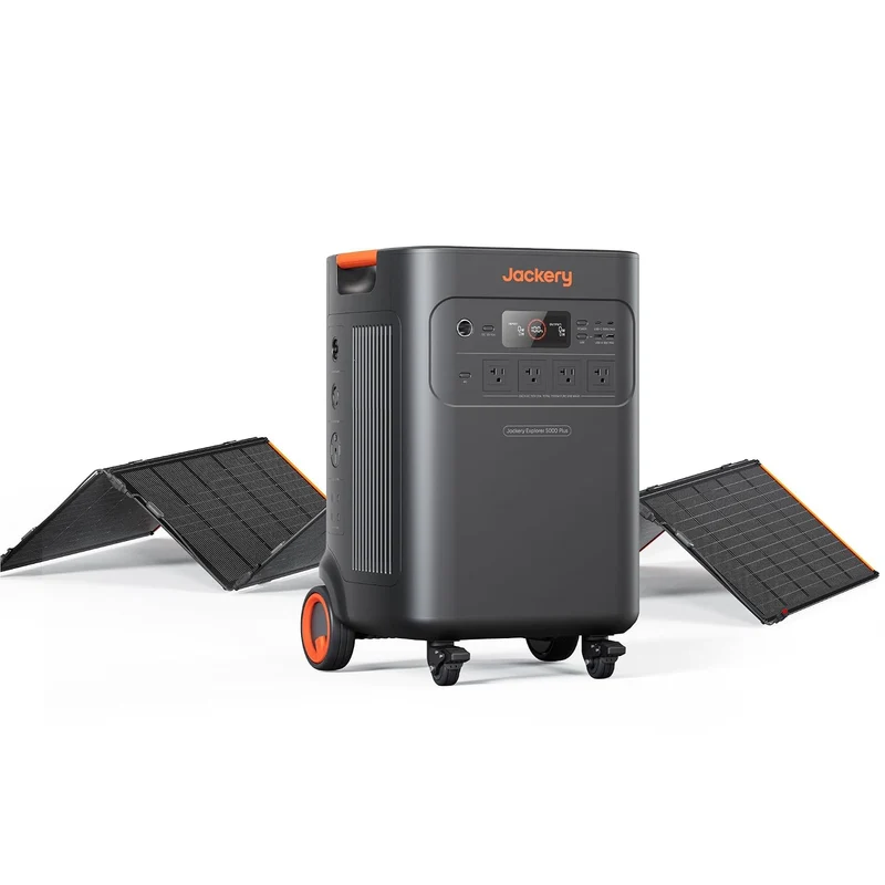Estación de Energía Portátil Jackery Explorer 5000 Plus, 5040 Wh, 7200 W, con Panel Solar de 500 W