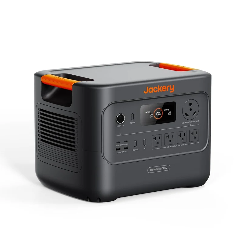 Estación de Energía Portátil Jackery HomePower 3000, 3072 Wh, 3600 W, Negro