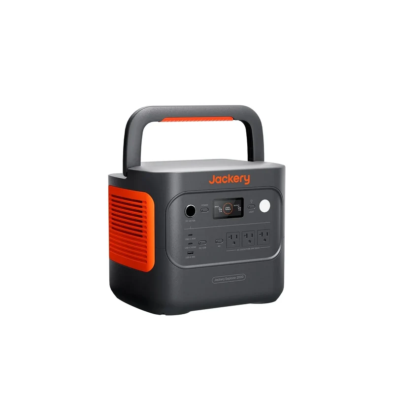 Estación de Energía Portátil Jackery Explorer 2000 v2, 2042 Wh, 2200 W, con 4 Paneles Solares de 100 W