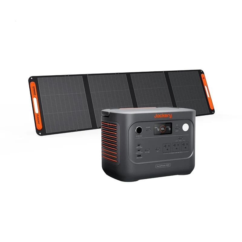 Estación de Energía Portátil Jackery HomePower 1000 v2, 1024 Wh, 1500 W, con Panel Solar de 200 W