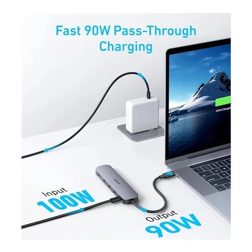 Hub USB Anker 5 en 1 USB-C con HDMI 4K
