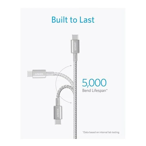 Cable USB-C a USB-C Anker Nylon Trenzado 1.8m (6 ft)