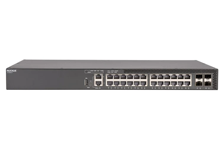 Switch de Red Ruckus CommScope 24x10/100/1000Mbps 4x1/10/25G Ethernet Switch