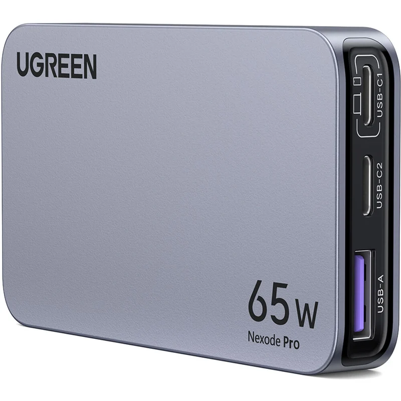 Cargador de Pared UGreen 65W Slim GaN Carga Rápida