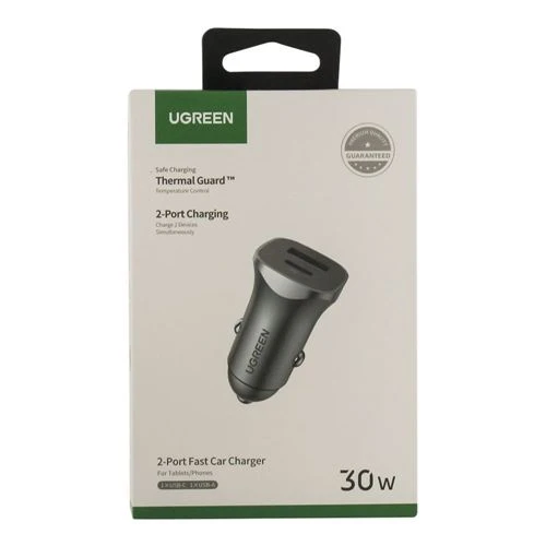 Cargador de Auto UGreen 52.5W USB-C y USB-A Doble Puerto
