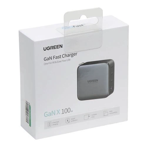Cargador UGreen Nexode 100W GaN 4 Puertos 3C+1A