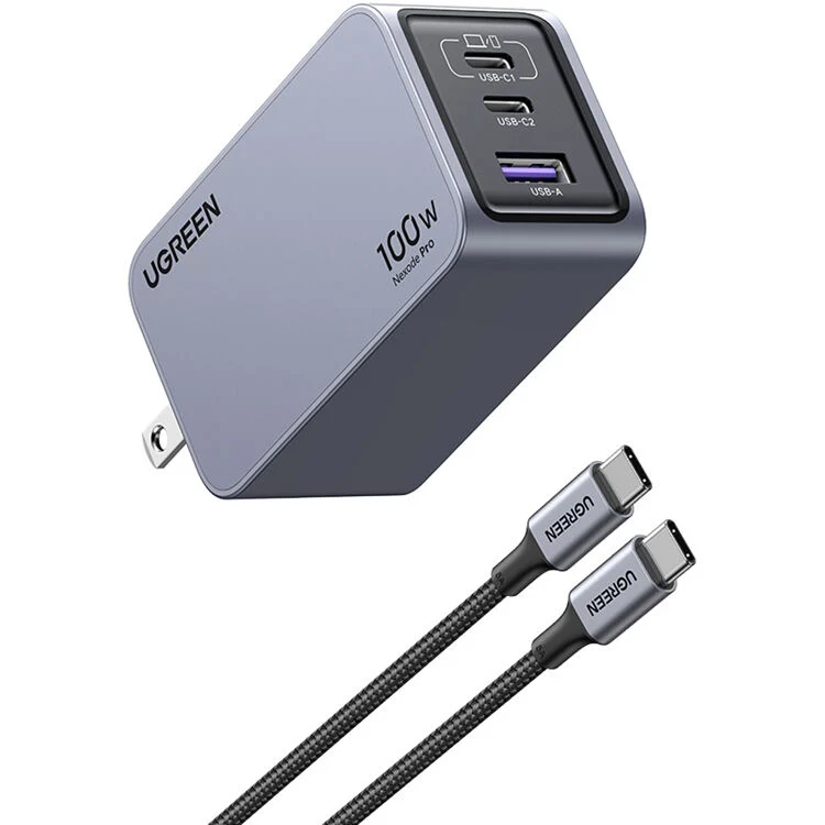 Cargador UGreen Nexode 100W GaN Carga Rapida