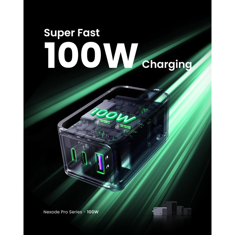Cargador UGreen Nexode 100W GaN Carga Rapida