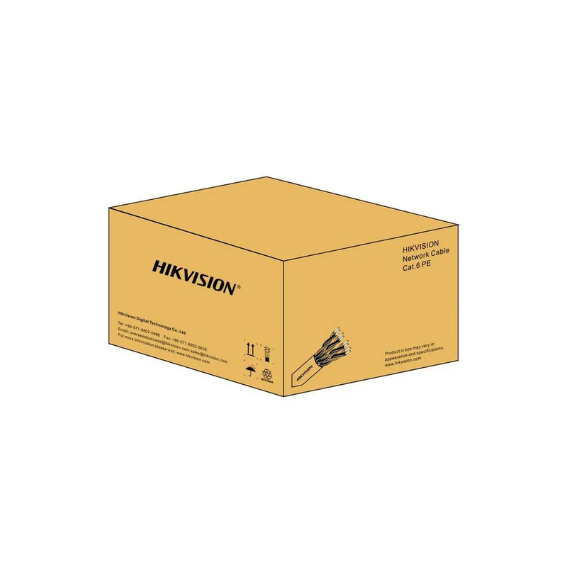 Bobina de Cable Hikvision DS1LN6OUSPE Gigabit 305 m Cat 6 U/UTP Exterior