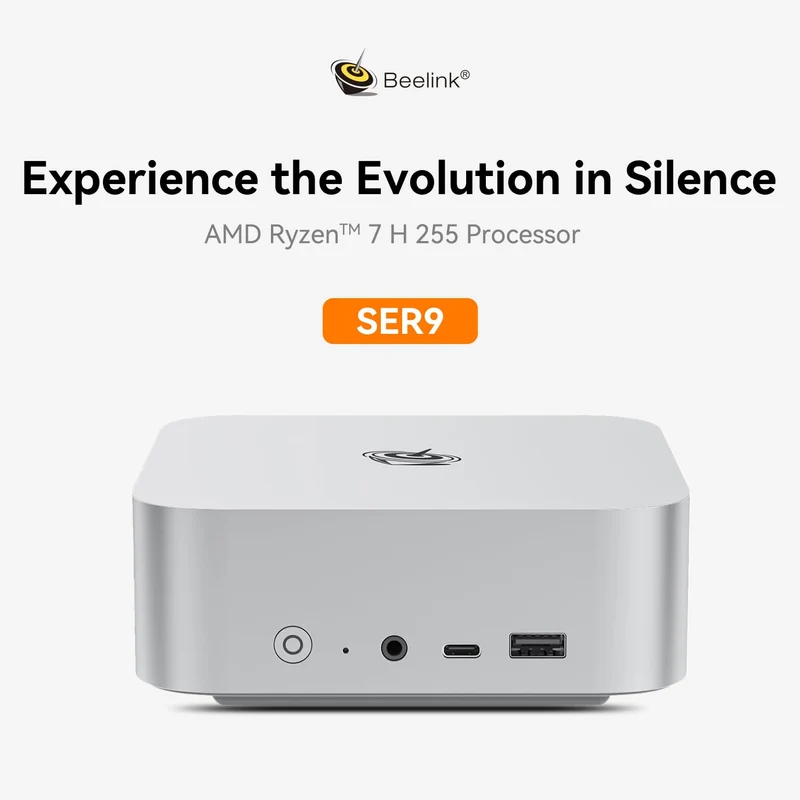Mini PC Beelink SER9 24 GB RAM 1 TB SSD, con Ryzen 7 H 255