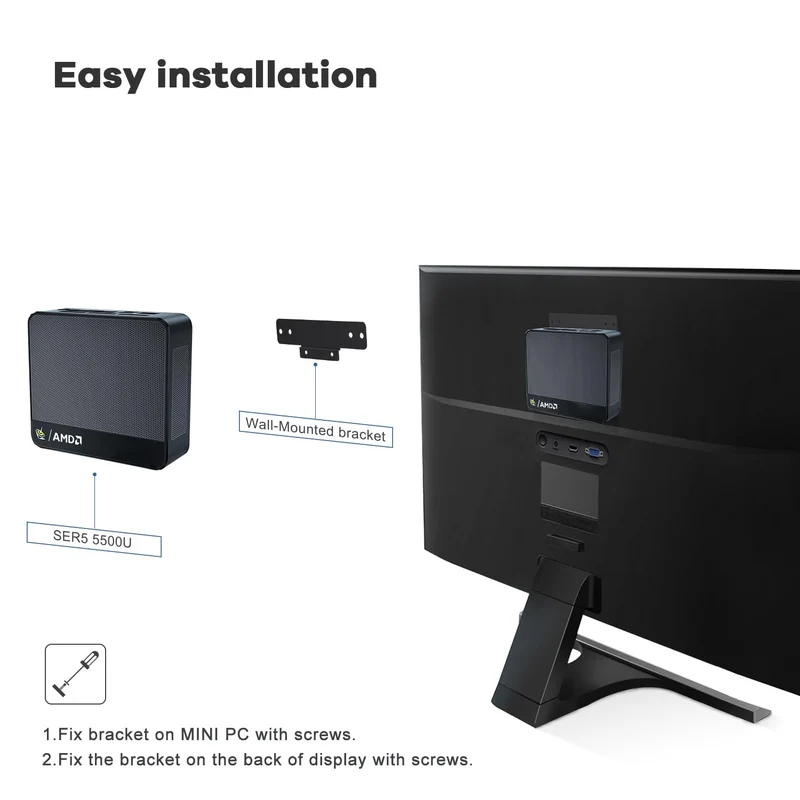 Mini PC Beelink SER5 16 GB RAM 480 GB SSD, con AMD Ryzen 5 5500U