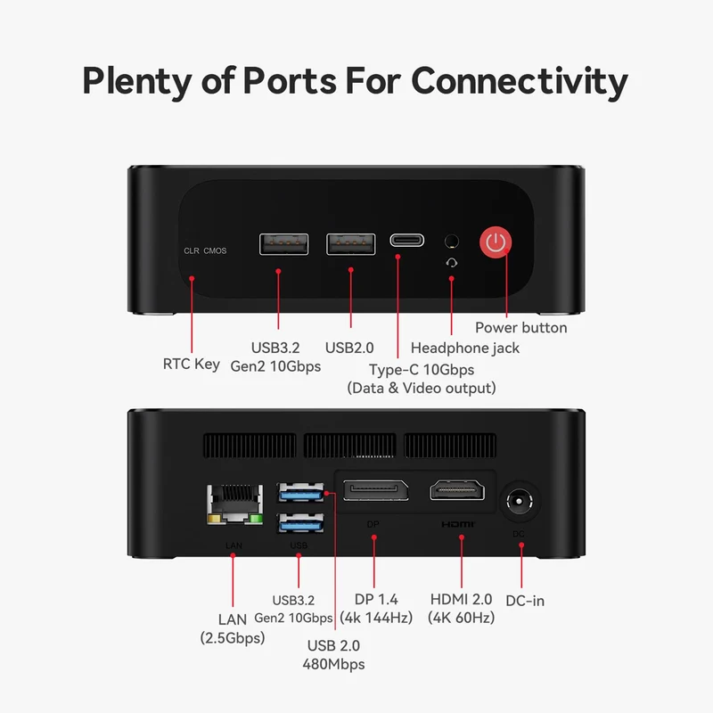 Mini PC Beelink SER5 Max 16 GB RAM 500 GB SSD, con Ryzen 7 7735U