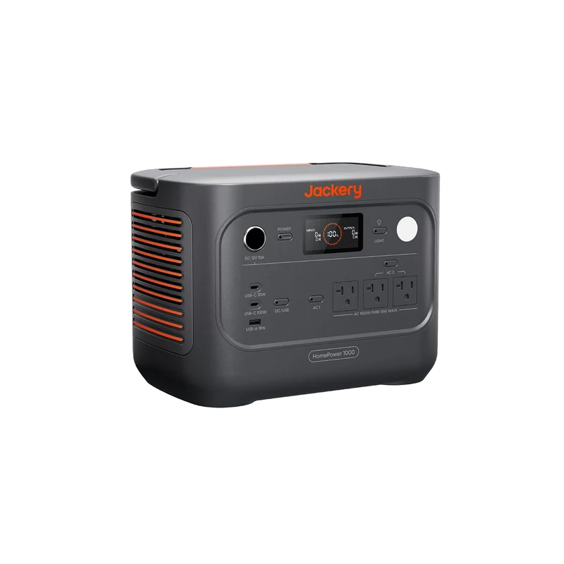 Estación de Energía Portátil Jackery HomePower 1000 v2, 1024 Wh, 1500 W