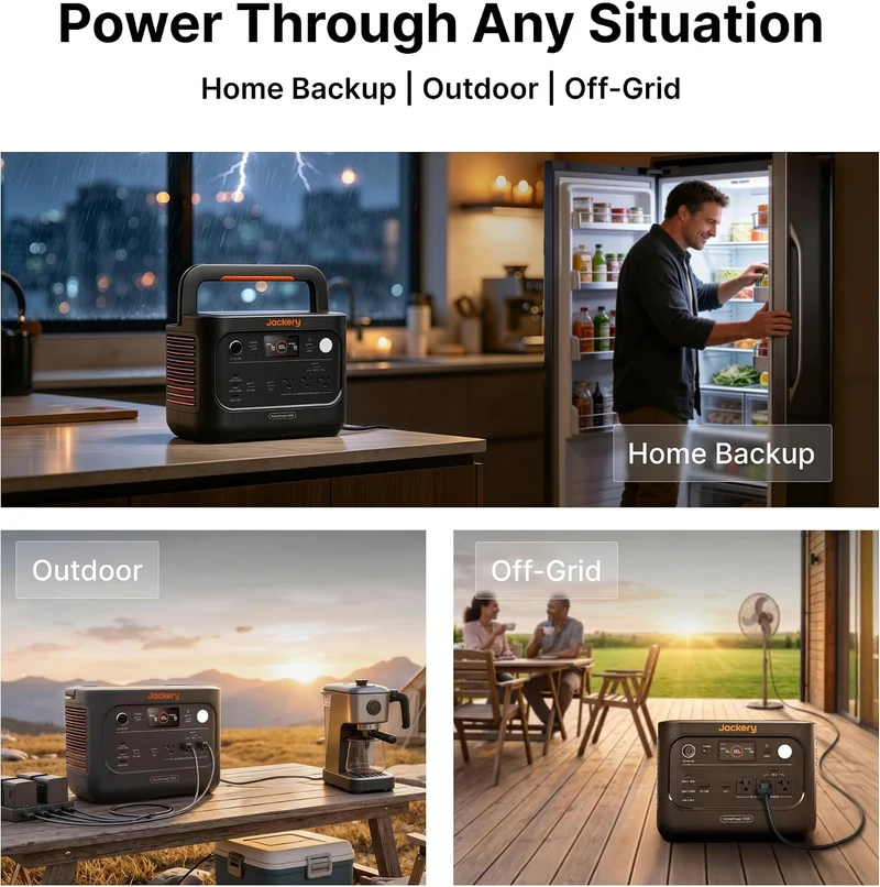 Estación de Energía Portátil Jackery HomePower 1000 v2, 1024 Wh, 1500 W