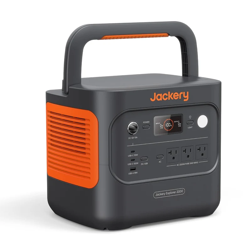 Estación de Energía Portátil Jackery Explorer 2000 v2, 2042 Wh, 2200 W