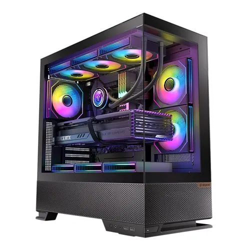 Case Okinos Aqua 6 Infinity ATX Mid-Tower Vidrio Templado Negro