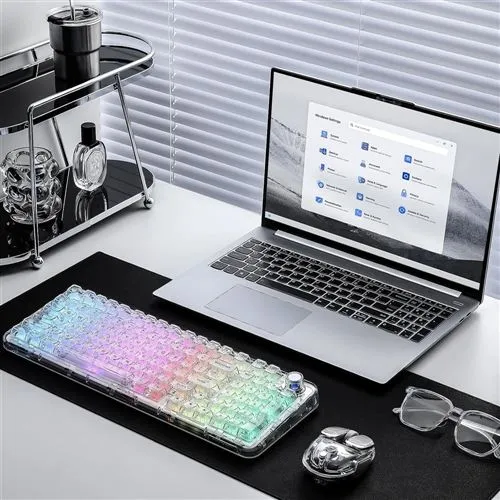 Teclado Mecanico Yunzii X98 QMK/VIA Snow Blanco