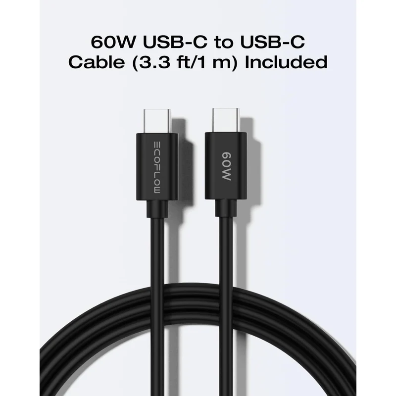 Cargador EcoFlow Rapid 20W GaN USB C con Cable