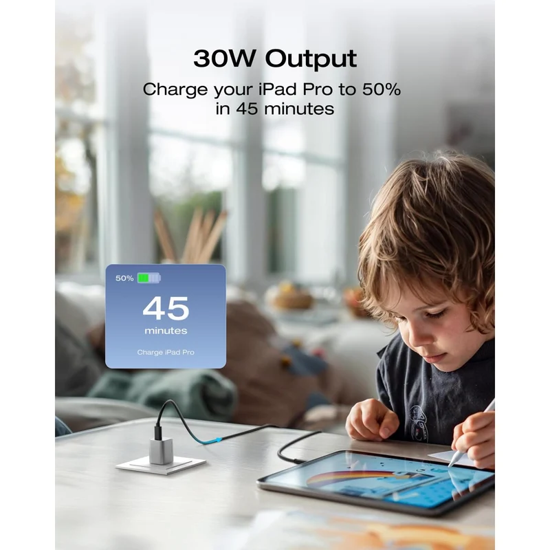 Cargador EcoFlow USB C, 30 W