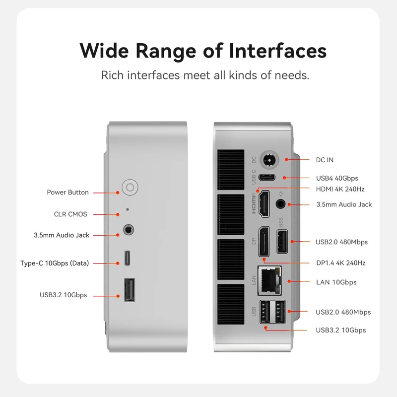 Mini PC Beelink SER10 Max 32 GB RAM, con Ryzen AI 9 HX 470