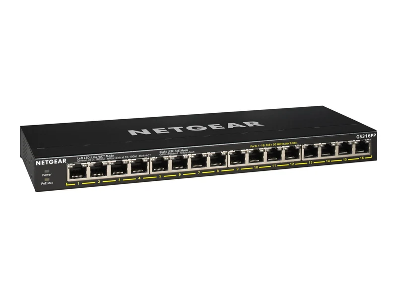 Switch de Red Netgear Business GS316PP Ethernet Switch