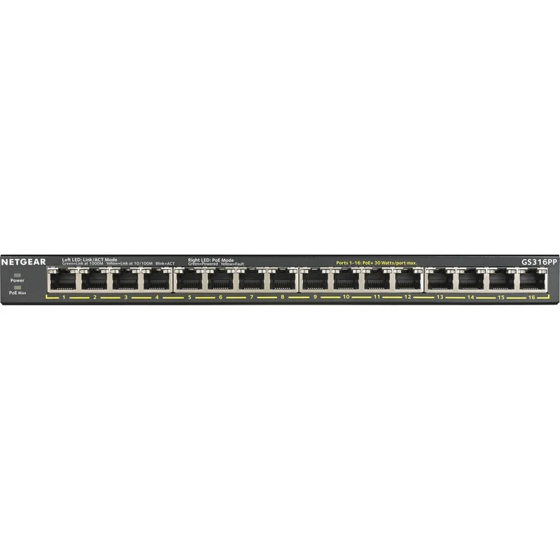 Switch de Red Netgear Business GS316PP Ethernet Switch