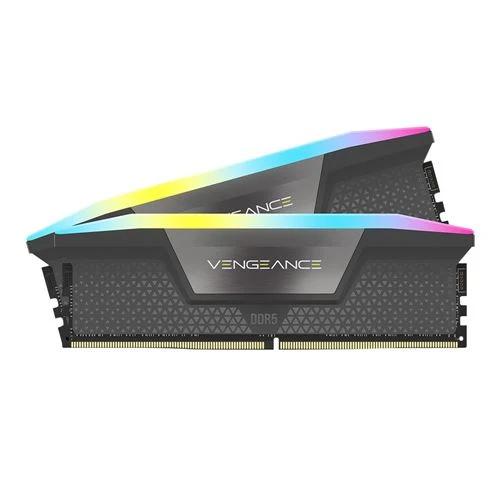 Memoria RAM Corsair Vengeance RGB 32GB (2x16GB) DDR5-6000 CL38 Gris