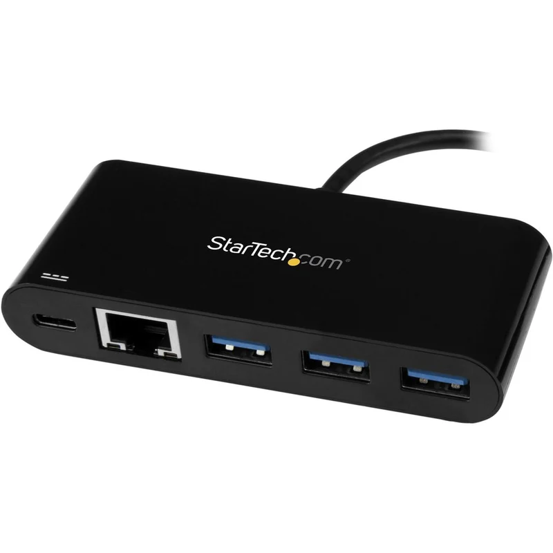 Tarjeta de Red StarTech.com StarTech USB C to Gigabit Ethernet Adapter NIC w/ Hub & Power Delivery