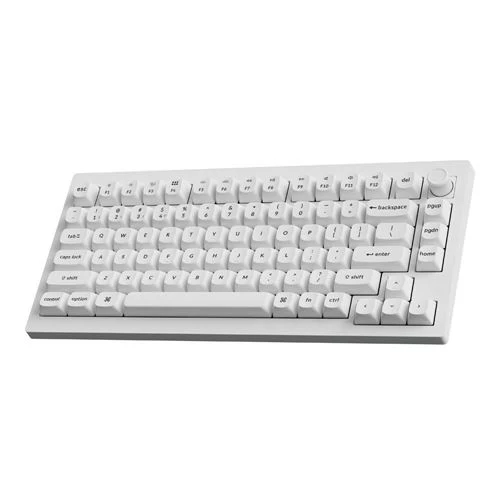 Teclado Mecanico Inalambrico Keychron V1 Ultra 8K Custom con Perilla Blanco
