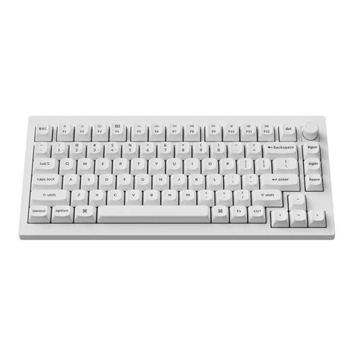 Teclado Mecanico Inalambrico Keychron V1 Ultra 8K Custom con Perilla Blanco