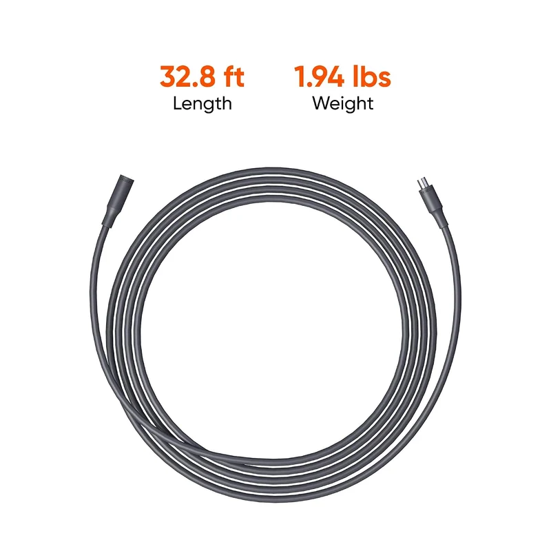 Cable Jackery DC de Extensión Plus para Panel Solar 32.8 feet, Negro