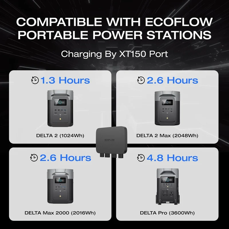 Cargador EcoFlow 800W Alternador
